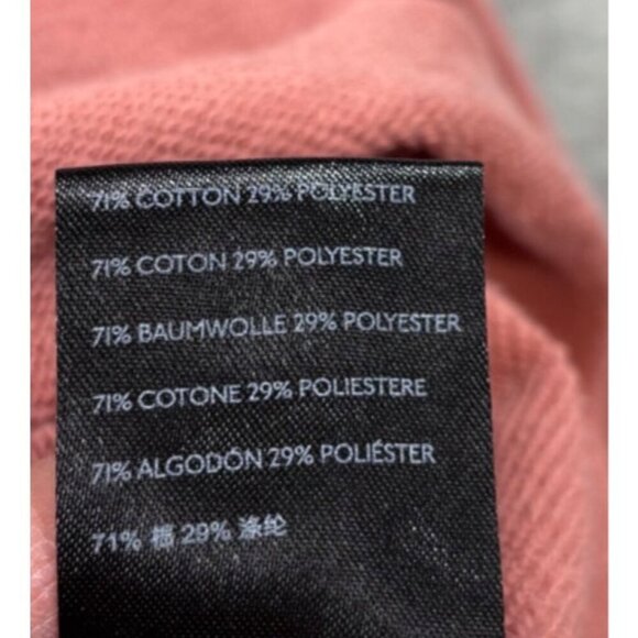 Urban Outfitters Pink V-Neck Long‎ Sleeve Sweatshirt M Distressed - Picture 5 of 6